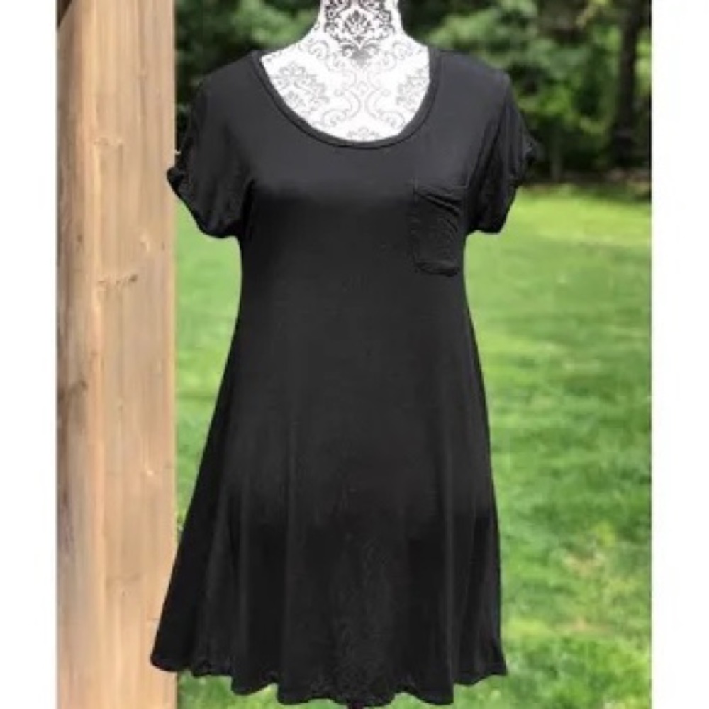 American Eagle Jersey Knit Tshirt dress Black